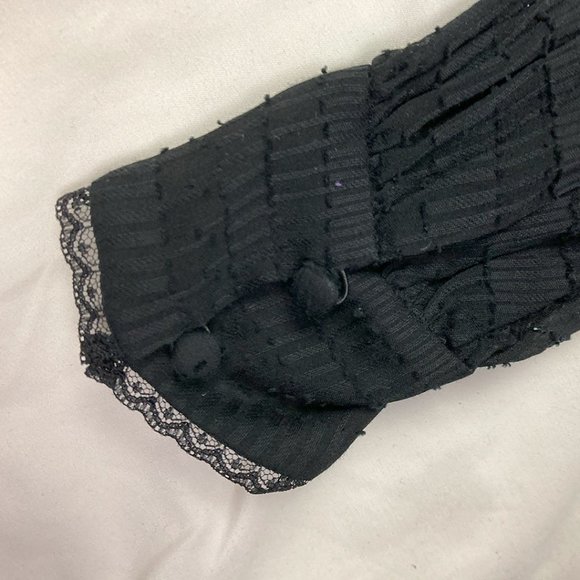 Veronica Beard Aniya Lace Silk-Blend Blouse Black Size 0 - Picture 5 of 10
